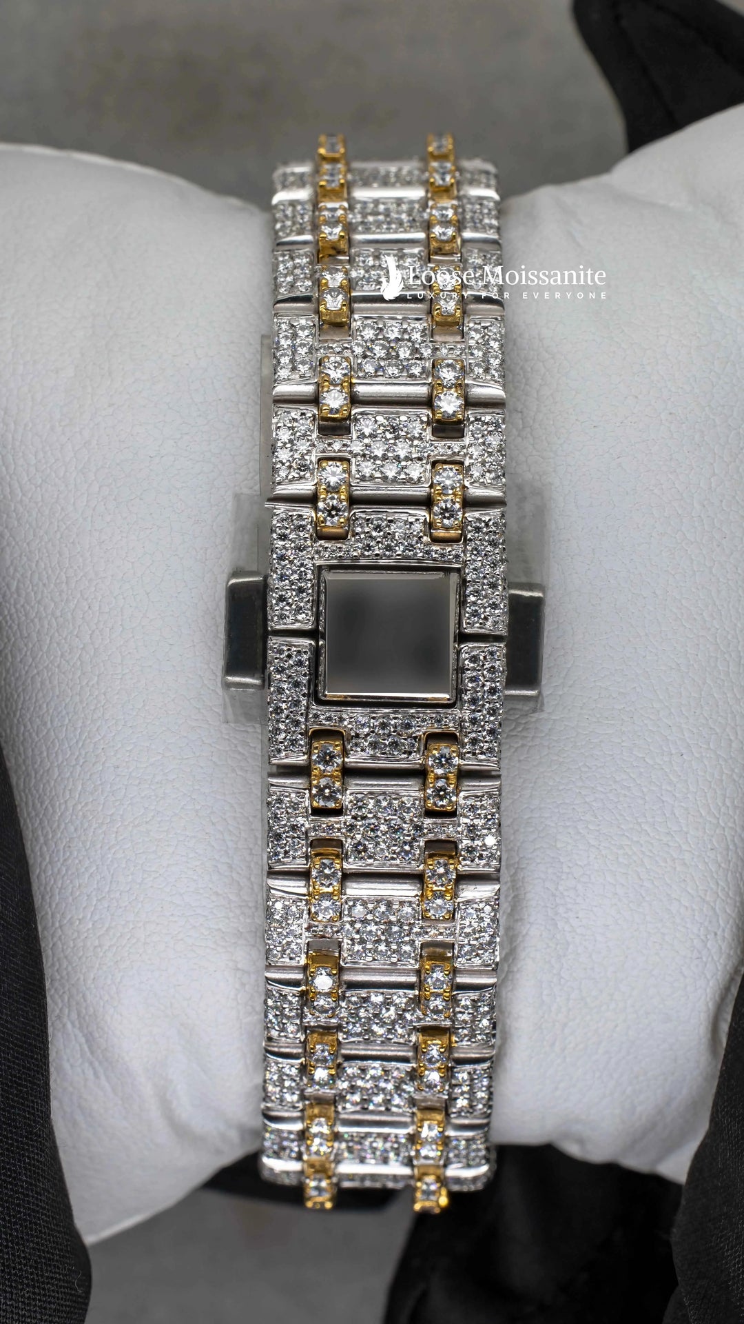 Back Side of Two Tone AP Women Moissante Watch | 36 MM