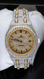 Load image into Gallery viewer, Front View of Two Tone AP Women Moissante Watch | 36 MM
