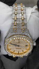 Load image into Gallery viewer, Close up view of Two Tone AP Women Moissante Watch | 36 MM
