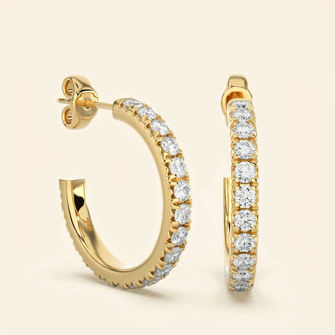 J Hoop Earrings