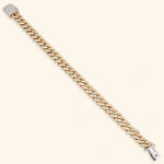 Load image into Gallery viewer, 5.50 Carat Round Cut Cuban Link Hip Hop Bracelet in Yellow Gold
