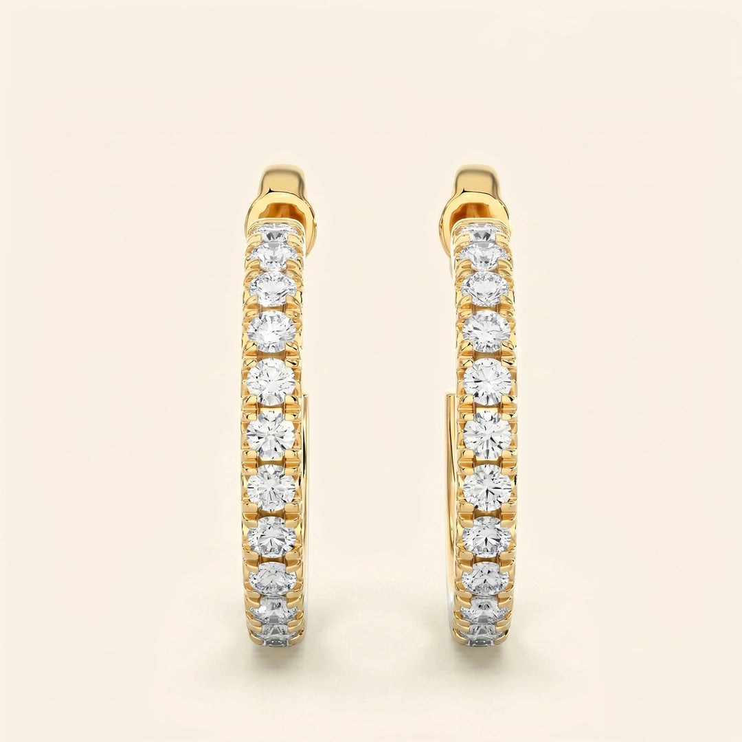 J Hoop Earrings