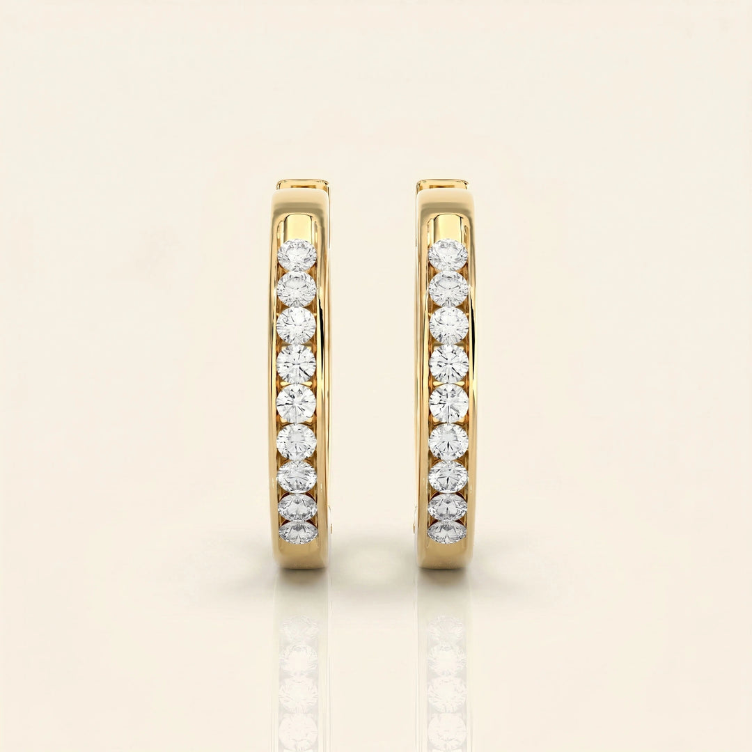 Round Hoop Earrings