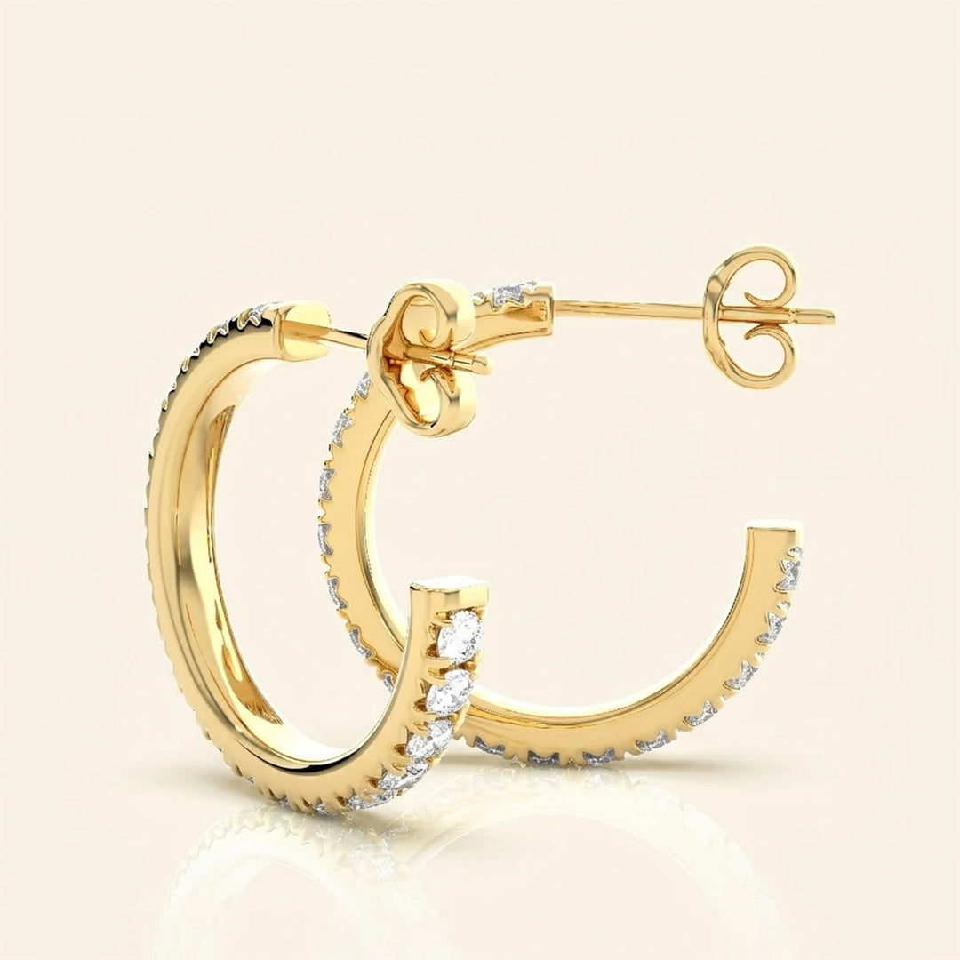 J Hoop Earrings