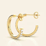 Load image into Gallery viewer, J Hoop Earrings
