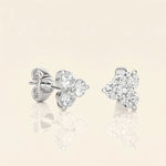 Load image into Gallery viewer, Three Stone Stud Earrings
