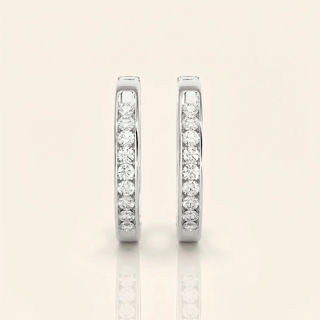 Round Hoop Earrings