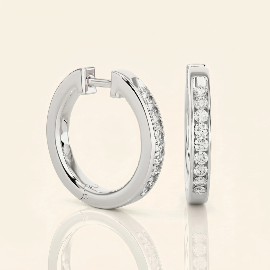 Round Hoop Earrings
