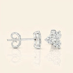 Load image into Gallery viewer, Three Stone Stud Earrings
