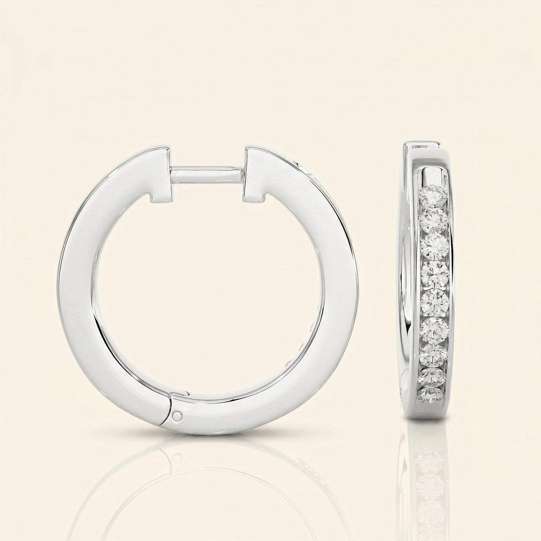 Round Hoop Earrings
