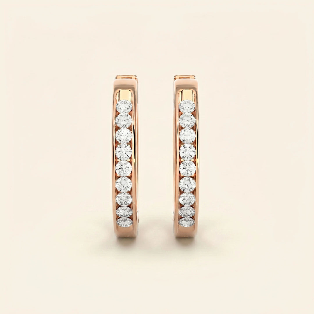 Round Hoop Earrings