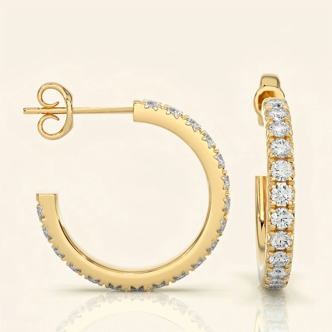 J Hoop Earrings
