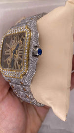 Load image into Gallery viewer, Side View of VVS Moissanite Watch
