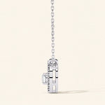 Load image into Gallery viewer, Side View Of Round Cut Quatrefoil Necklace
