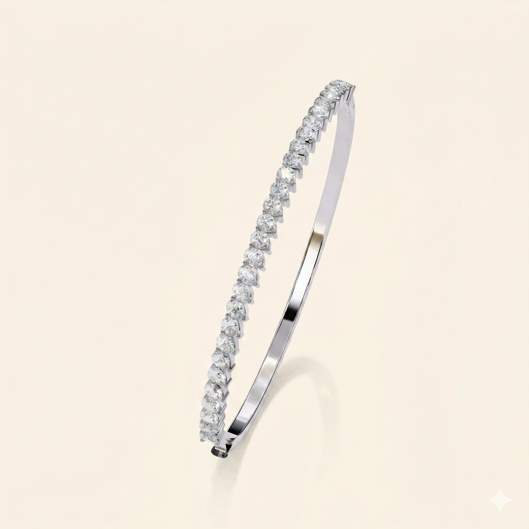 Pear Shape Bangle Bracelet
