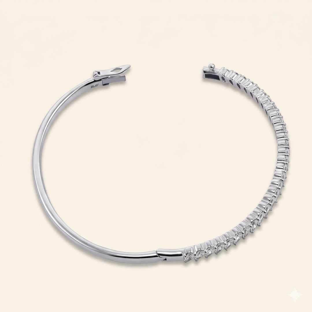 Pear Shape Bangle Bracelet