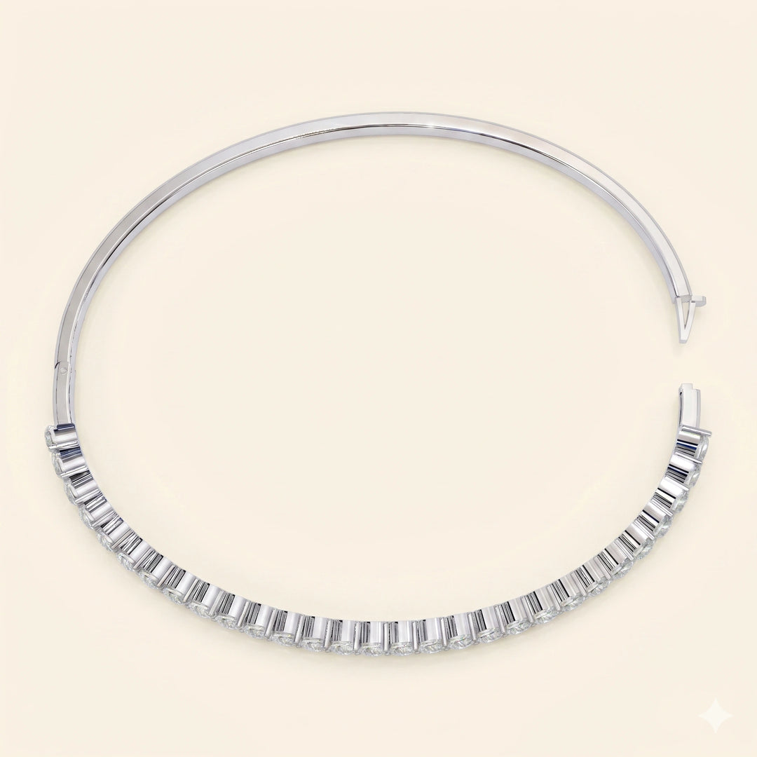 Pear Shape Bangle Bracelet