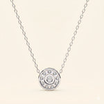 Load image into Gallery viewer, Back View Of Prong Set Cluster Necklace

