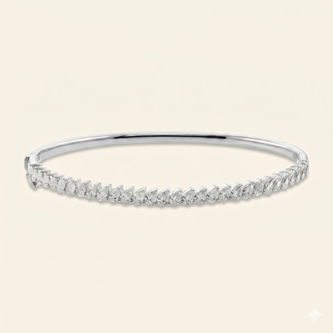 Pear Shape Bangle Bracelet
