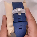 Load image into Gallery viewer, Back View Of Men's Moissanite Watches for Sale

