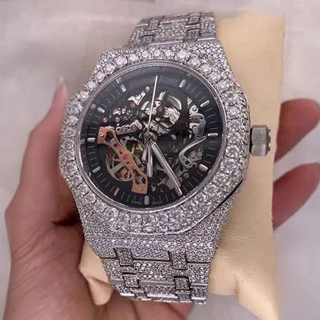 Side View Of Cheap Moissanite Watch