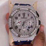 Load image into Gallery viewer, Close Up View Of Men's Moissanite Watches for Sale
