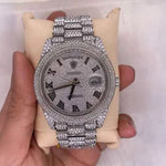 Load image into Gallery viewer, Close Up View Of Moissanite Presidential Watch For Men | 41 MM
