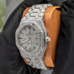 Load image into Gallery viewer, Side View Of Mens-Vvs-Moissanite-Ap-Watch

