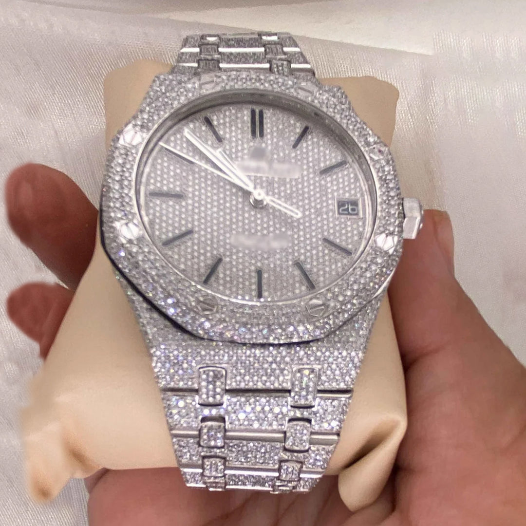 Side View of Moissanite AP Watch