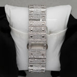Load image into Gallery viewer, Back View Of Moissanite-Skeleton-Watch
