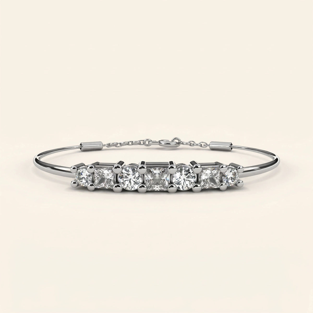 Line bangle bracelet