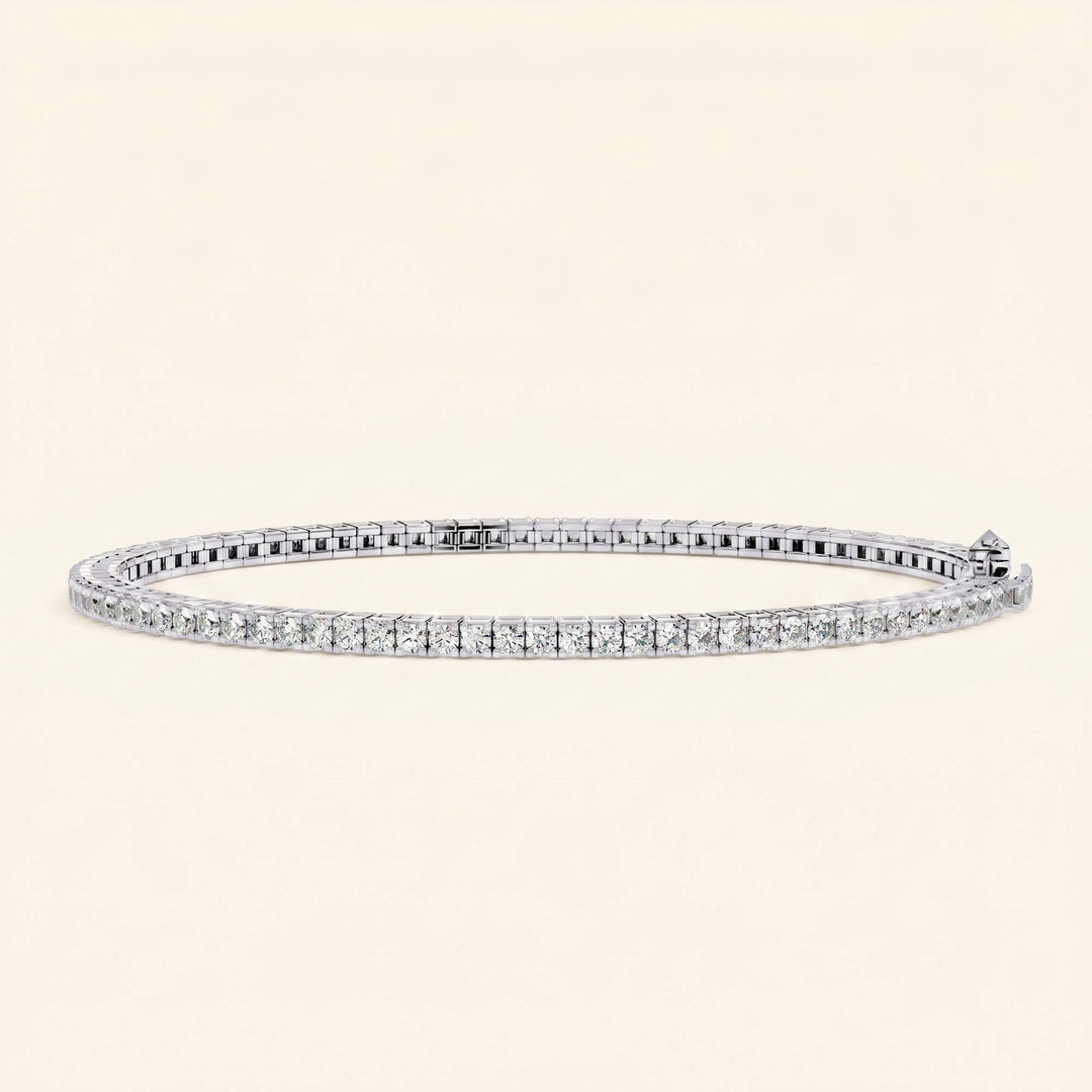 Round Cut Tennis Bracelet