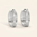 Load image into Gallery viewer, Pave Hoop Earrings
