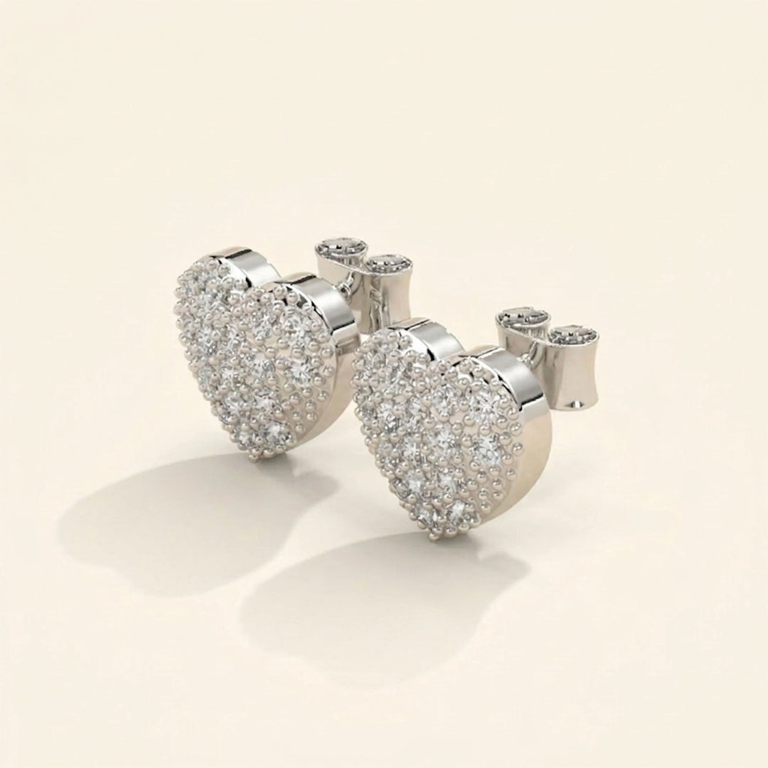 Puces d'oreilles Cœur