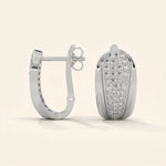 Load image into Gallery viewer, Pave Hoop Earrings
