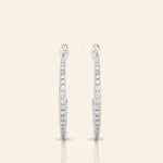 Load image into Gallery viewer, Pave Hoop Earrings
