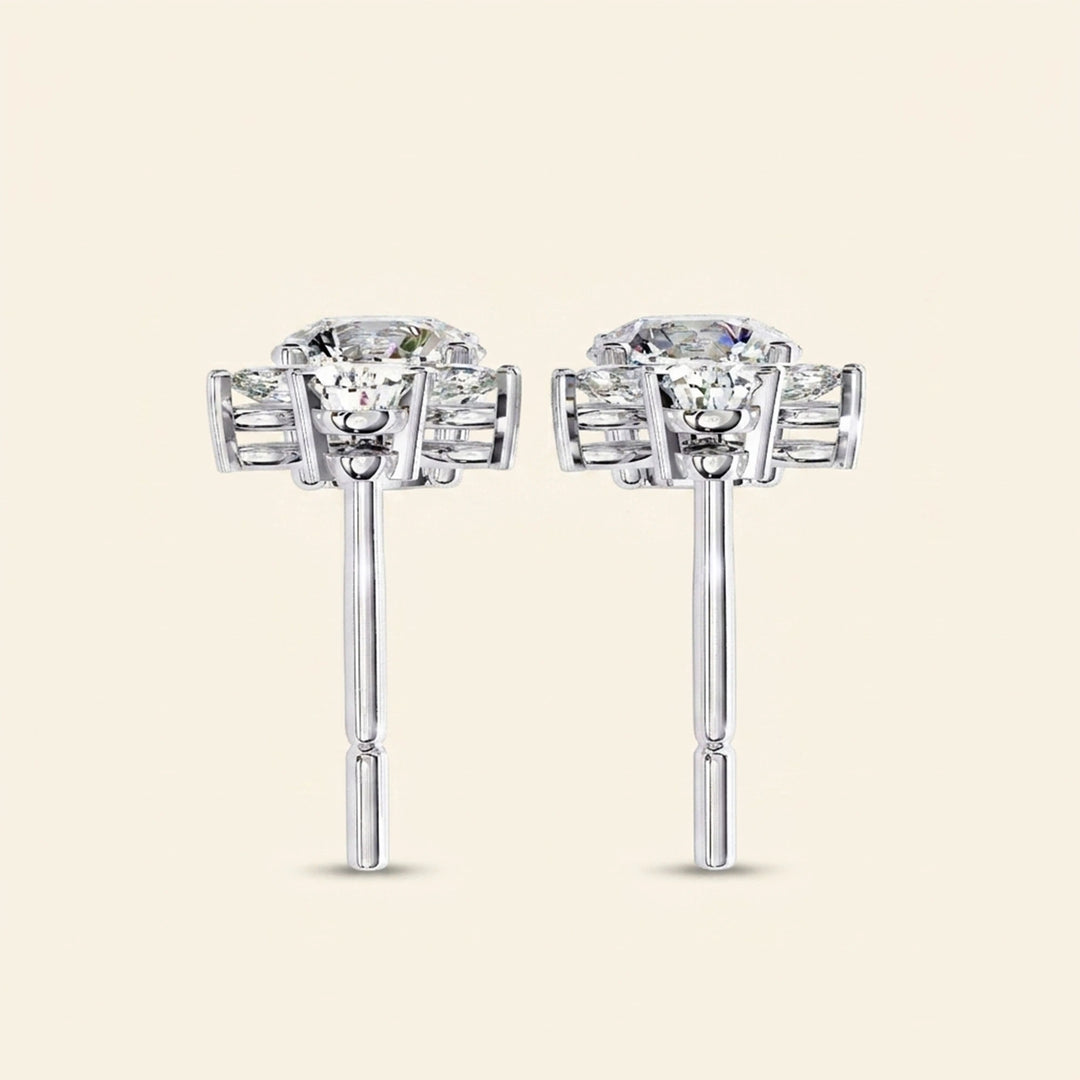 Drop Round Earrings