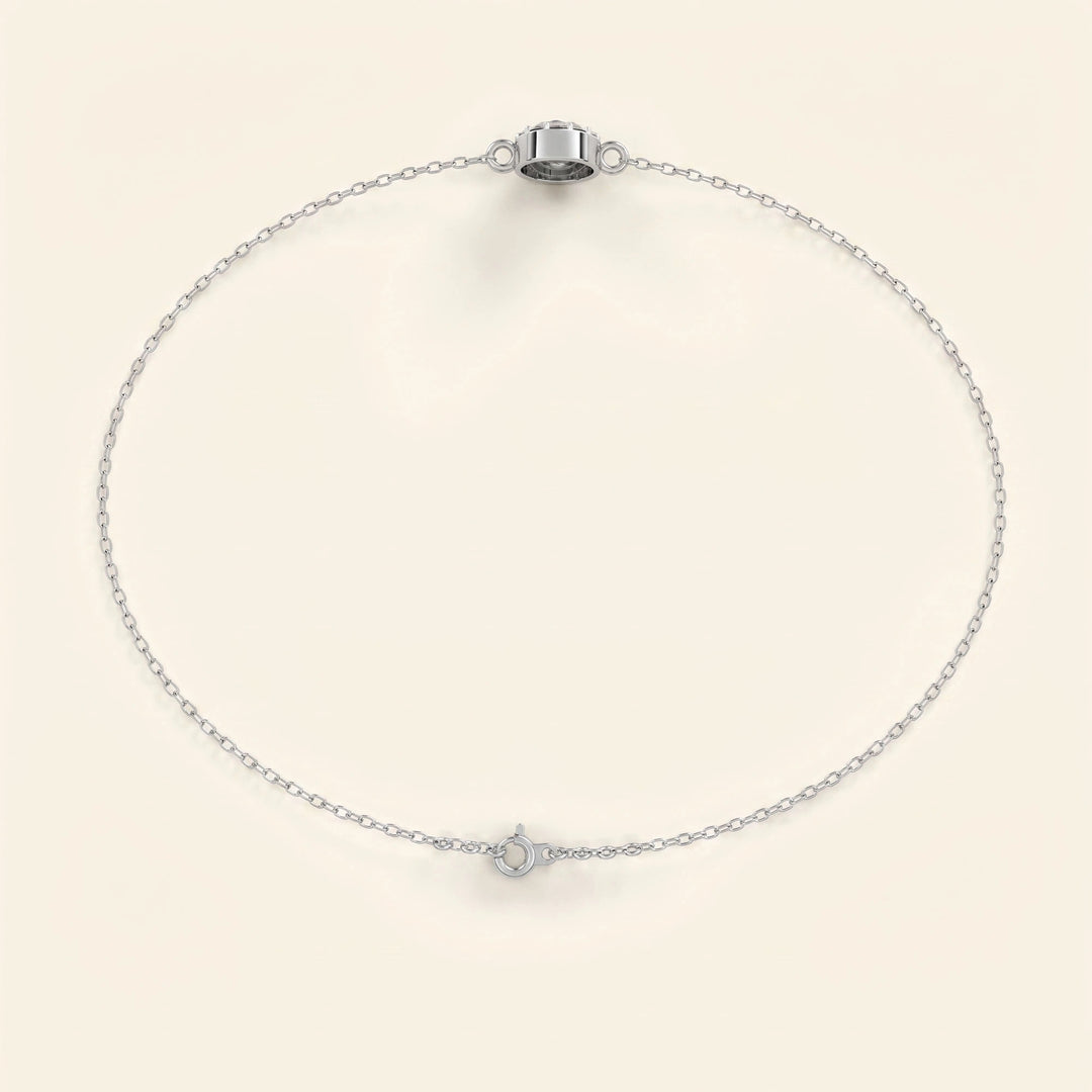 Round Halo Bracelet