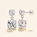 Load image into Gallery viewer, Two Stone Earrings
