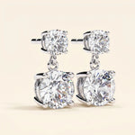 Load image into Gallery viewer, Two Stone Earrings
