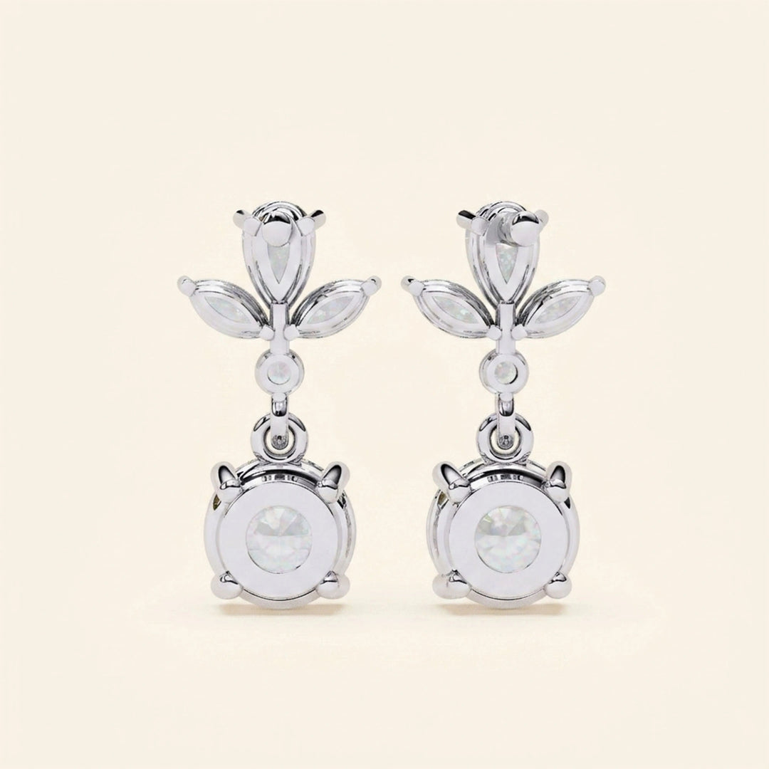Drop Round Earrings