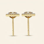 Load image into Gallery viewer, Halo Square Stud Earrings
