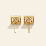 Load image into Gallery viewer, Halo Square Stud Earrings
