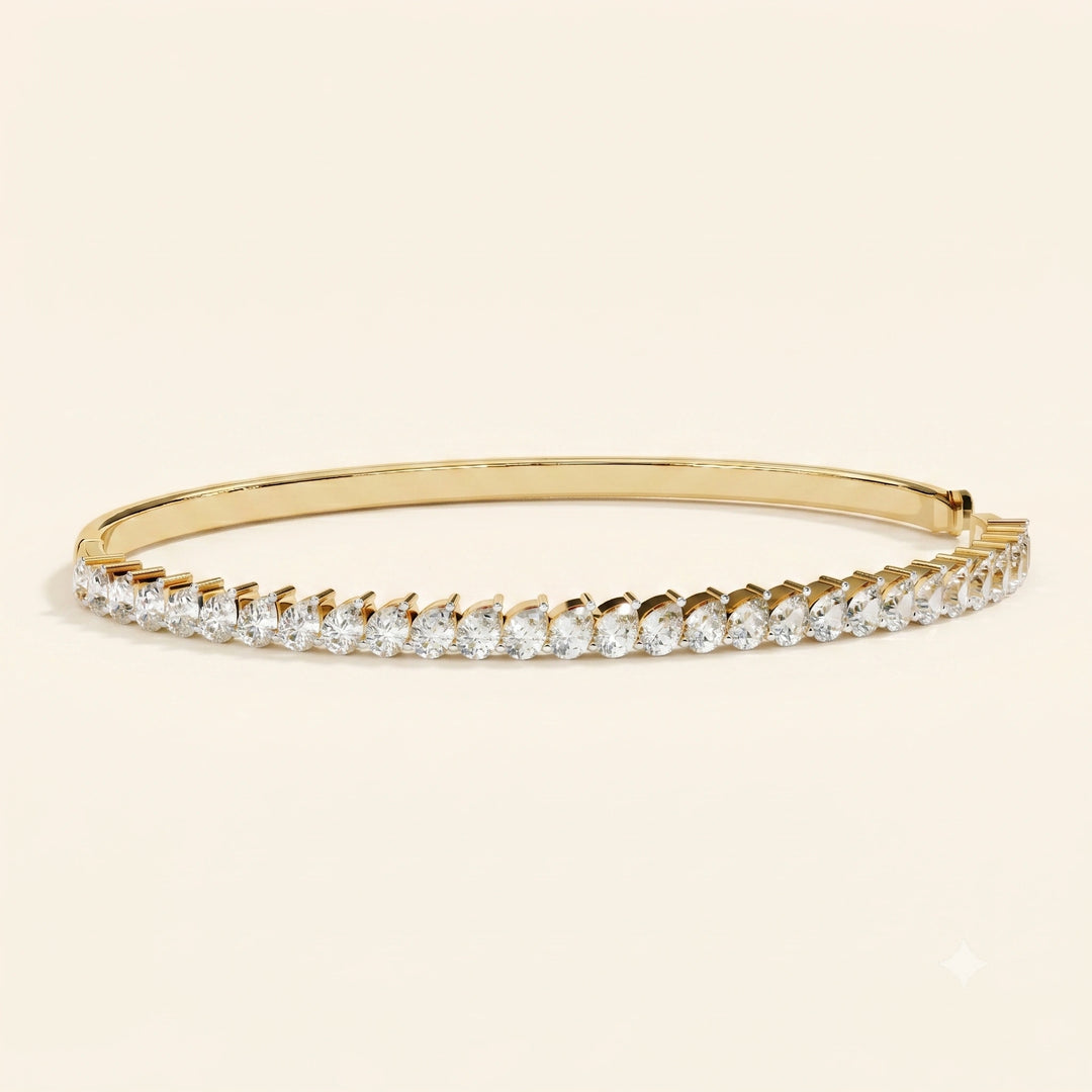 Pear Shape Bangle Bracelet