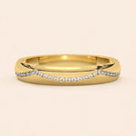 Load image into Gallery viewer, Front View Of Curved Wedding Band
