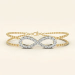 Load image into Gallery viewer, Infinity Bracelet With Double Chain
