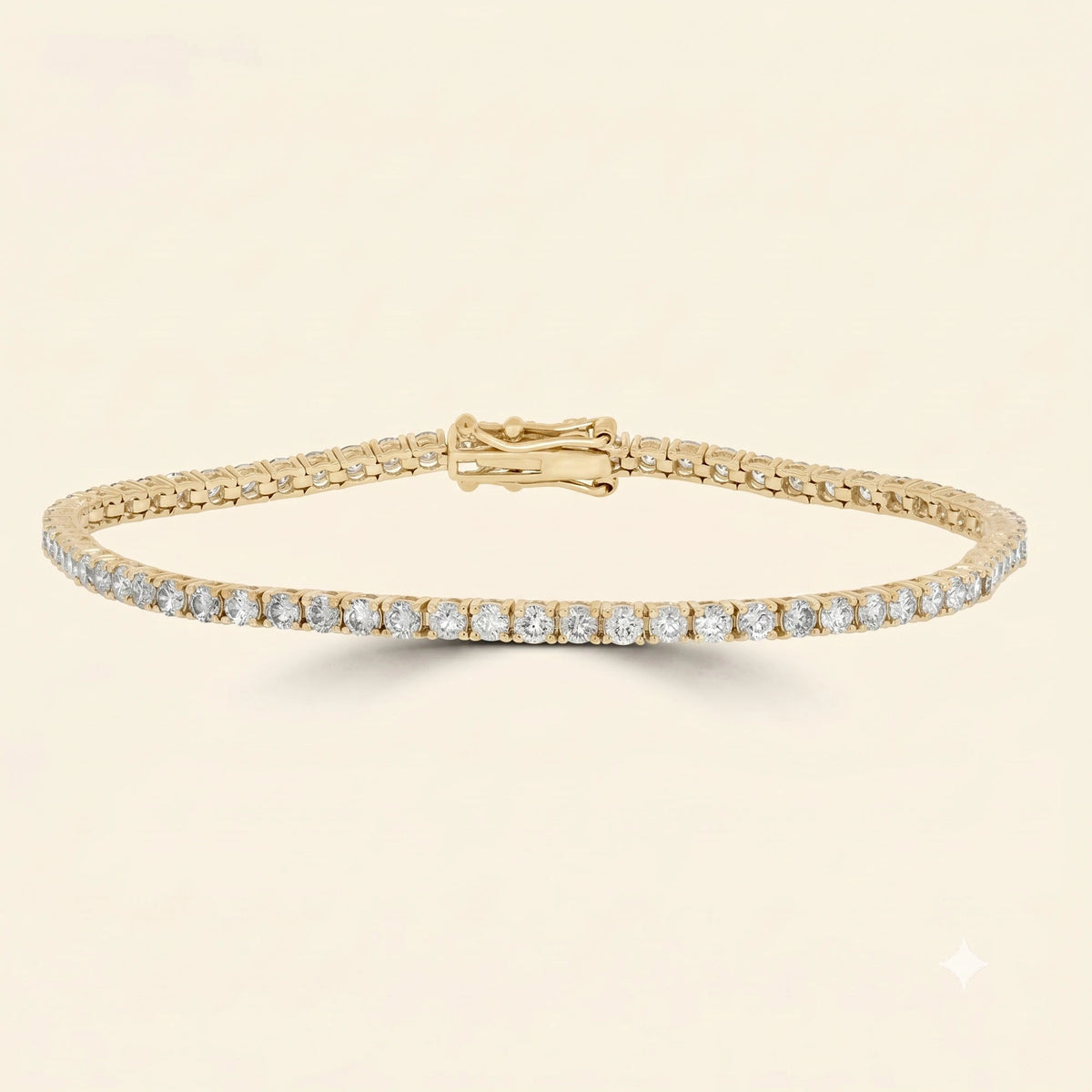 Front view of timeless tennis bracelet