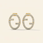 Load image into Gallery viewer, Monogram Stud Earrings
