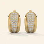 Load image into Gallery viewer, Pave Hoop Earrings
