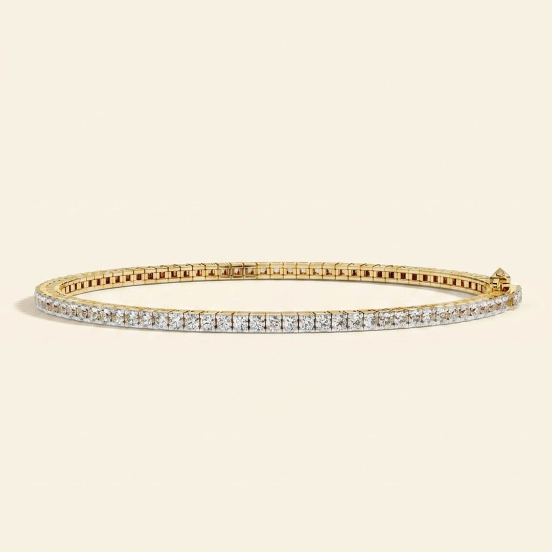 Round Cut Tennis Bracelet